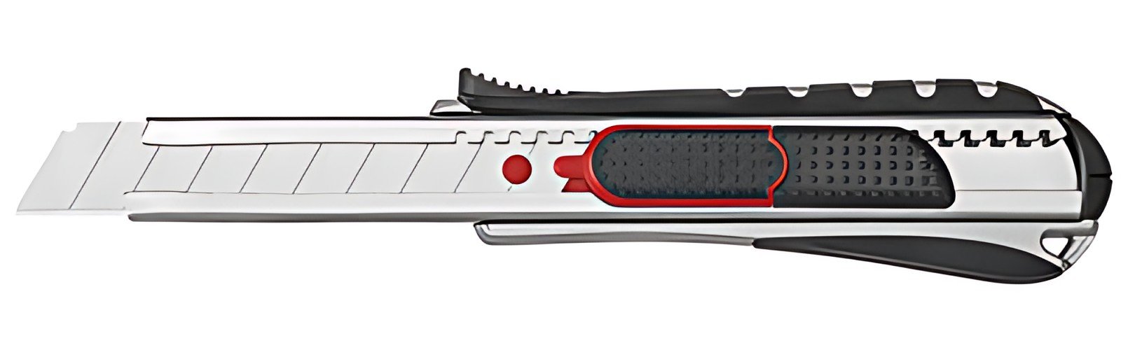 WEDO Cutter 2-en-1, lame: 9 mm, noir/rouge