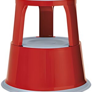 WEDO Tabouret marchepied, en métal, RAL 3000, rouge