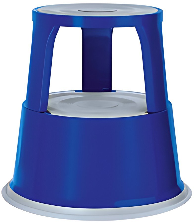 WEDO Tabouret marchepied en métal, RAL 5002, bleu