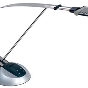 MAUL Lampe de bureau à LED MAULprimus, dimmable, argent/noir