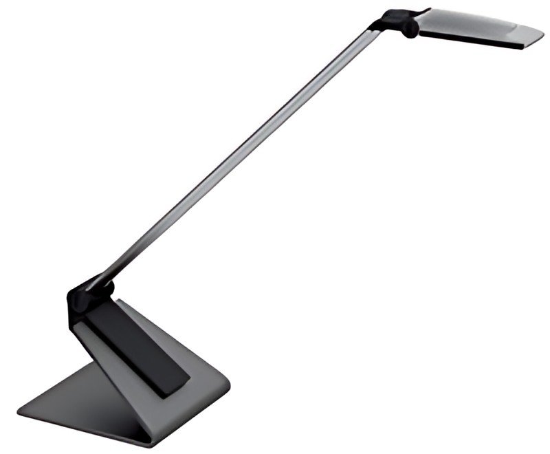 MAUL Lampe de bureau à LED Maulsolaris, socle, argent