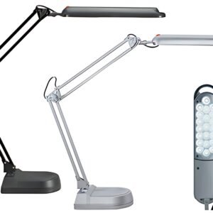MAUL Lampe de bureau à LED MAULatlantic, socle, argent