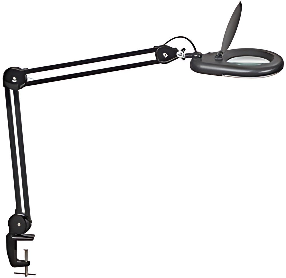 MAUL Lampe loupe à LED MAULviso, avec pince, noir