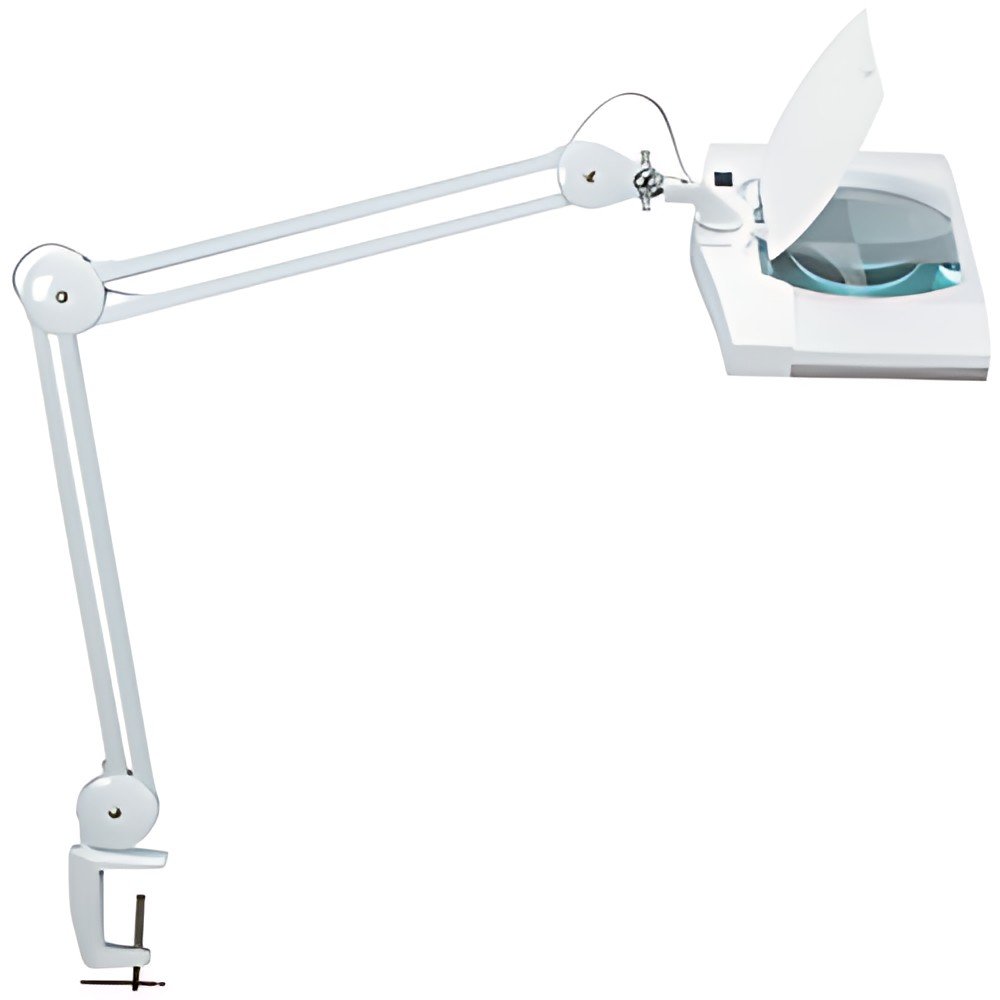 MAUL Lampe loupe à LED MAULvitrum, avec pince, blanc