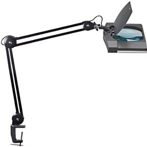 MAUL Lampe loupe à LED MAULvitrum, avec pince, noir