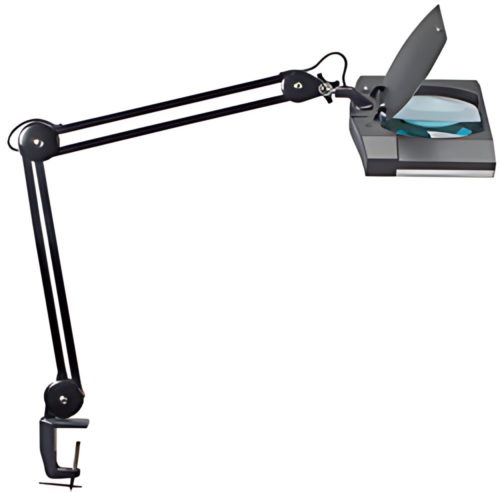 MAUL Lampe loupe à LED MAULvitrum, avec pince, noir