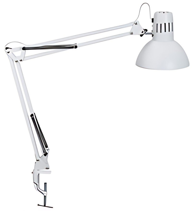 MAUL Lampe de bureau MAULstudy, avec pince, blanc