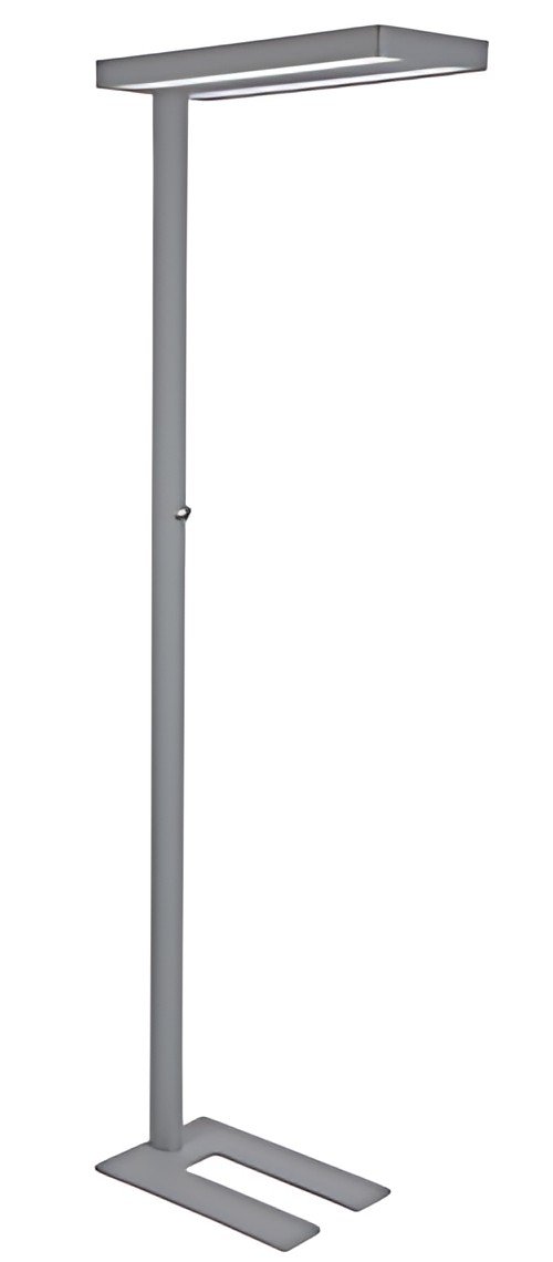 MAUL Lampadaire à LED MAULjuvis, dimmable, socle, argent