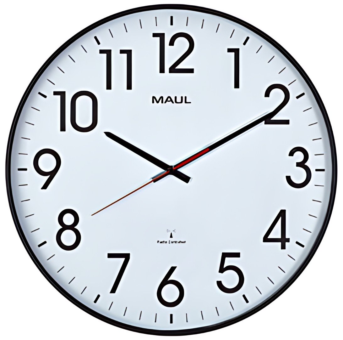 MAUL Horloge murale radiopilotée MAULclimb, diamètre: 470 mm