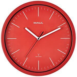 MAUL Horloge murale MAULjumb, diamètre: 305 mm, rouge