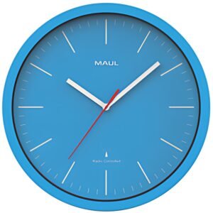 MAUL Horloge murale MAULjumb, diamètre: 305 mm, bleu