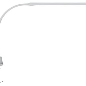 MAUL Lampe de bureau à LED MAULpirro, avec pince, blanc