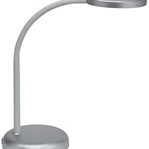 MAUL Lampe de bureau à LED MAULjoy, socle, argent