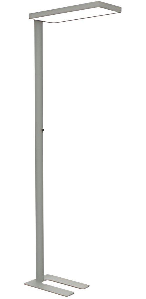 MAUL Lampadaire à LED MAULstudy, variateur, argent