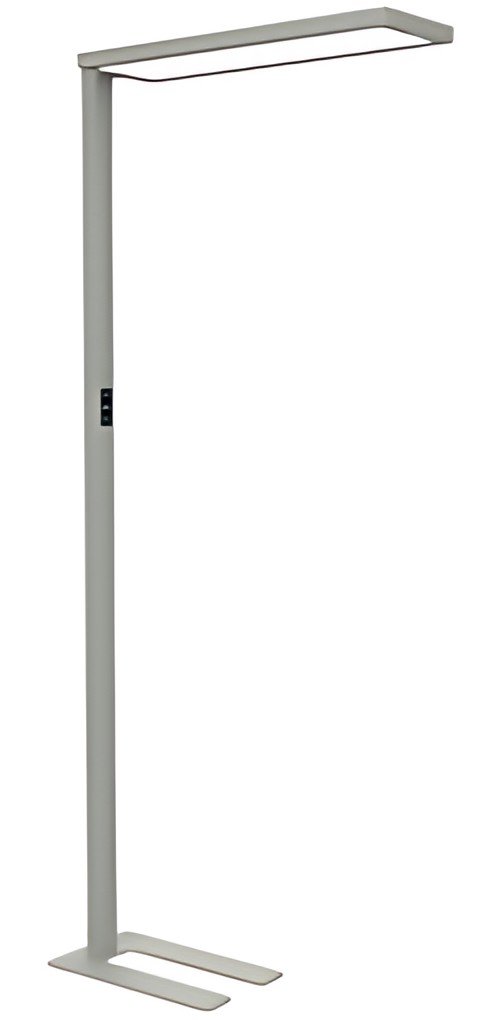 MAUL Lampadaire à LED MAULsenja, variateur, argent