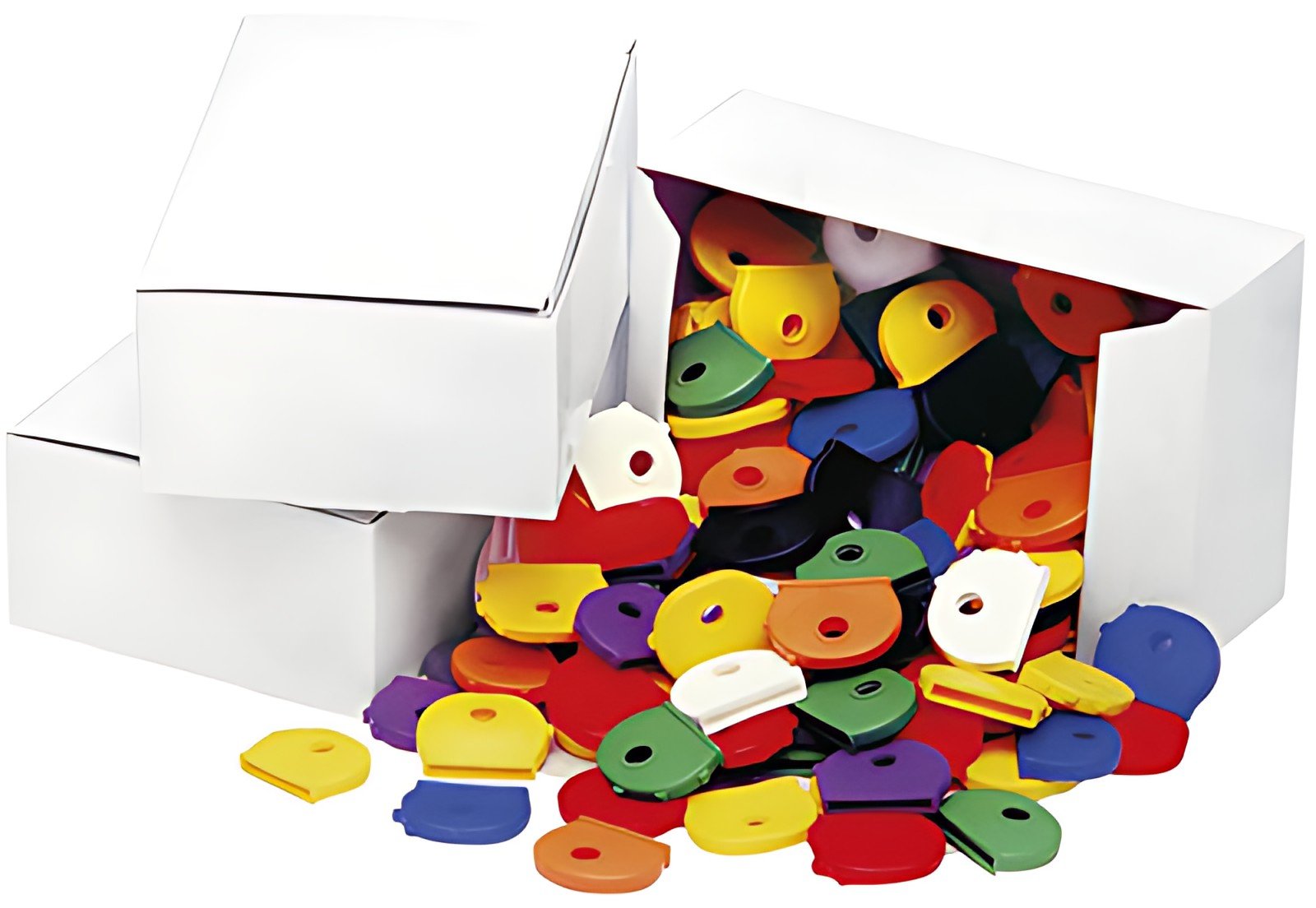 WEDO Protections rondes pour clés, carton de 100 pièces