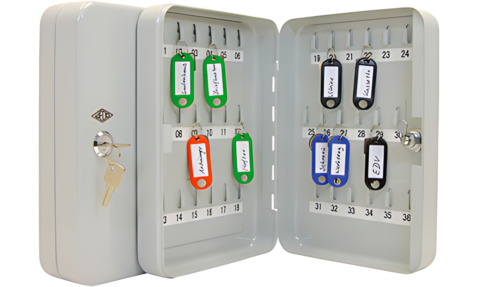 WEDO Armoire à clés pour 36 clés, gris clair