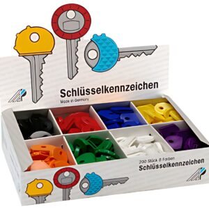 WEDO Protections rondes pour clés, présentoir de 200
