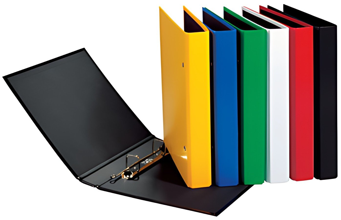 PAGNA classeur à anneaux "Basic Colours", jaune, format A5,