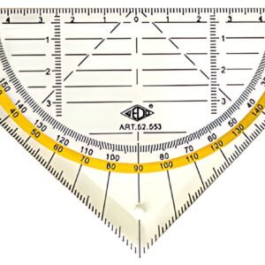WEDO Equerre géométrique, flexible, hypoténuse 160 mm