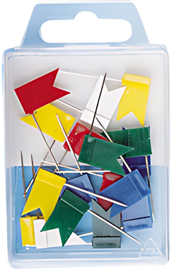 WEDO Epingles de signalisation, drapeau, assorti
