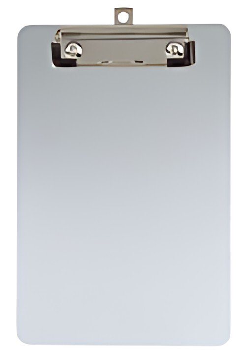MAUL Porte-bloc, en aluminium avec pince nickelée, A5