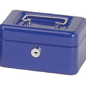 MAUL Caisse à monnaie avec fente tirelire, bleu