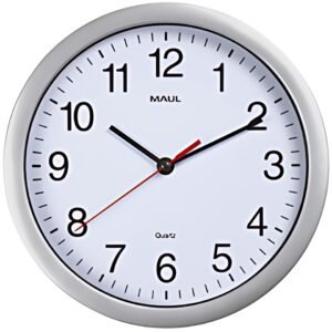 MAUL Horloge murale/horloge radio MAULrun, diamètre: 250 mm