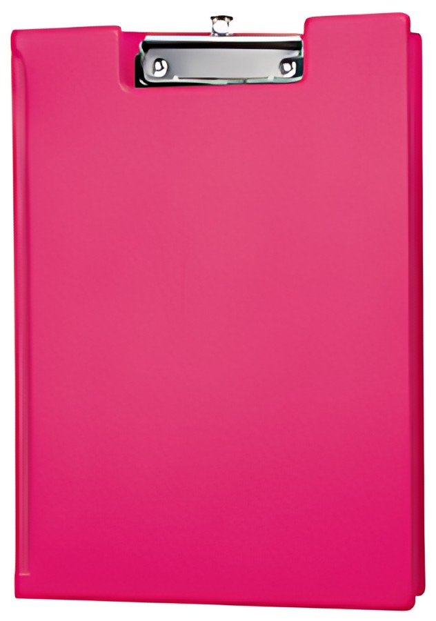 MAUL Porte-bloc à pince, plastifié  A4, rose vif