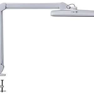 MAUL Lampe de bureau à LED MAULintro, dimmable, pince, blanc