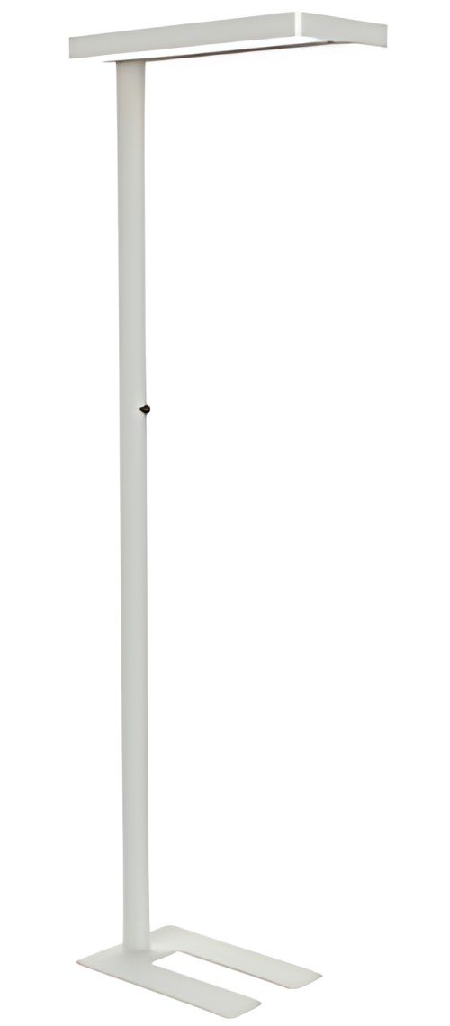 MAUL Lampadaire à LED MAULjuvis, dimmable, socle, blanc