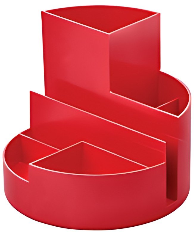 MAUL Multipot MAULrundbox Recycling, rond, rouge