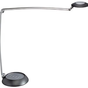 MAUL Lampe de bureau LED MAULspace, variateur, argent/noir