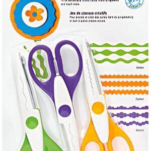 WEDO Set de ciseaux cranteurs, set de 3, assorti