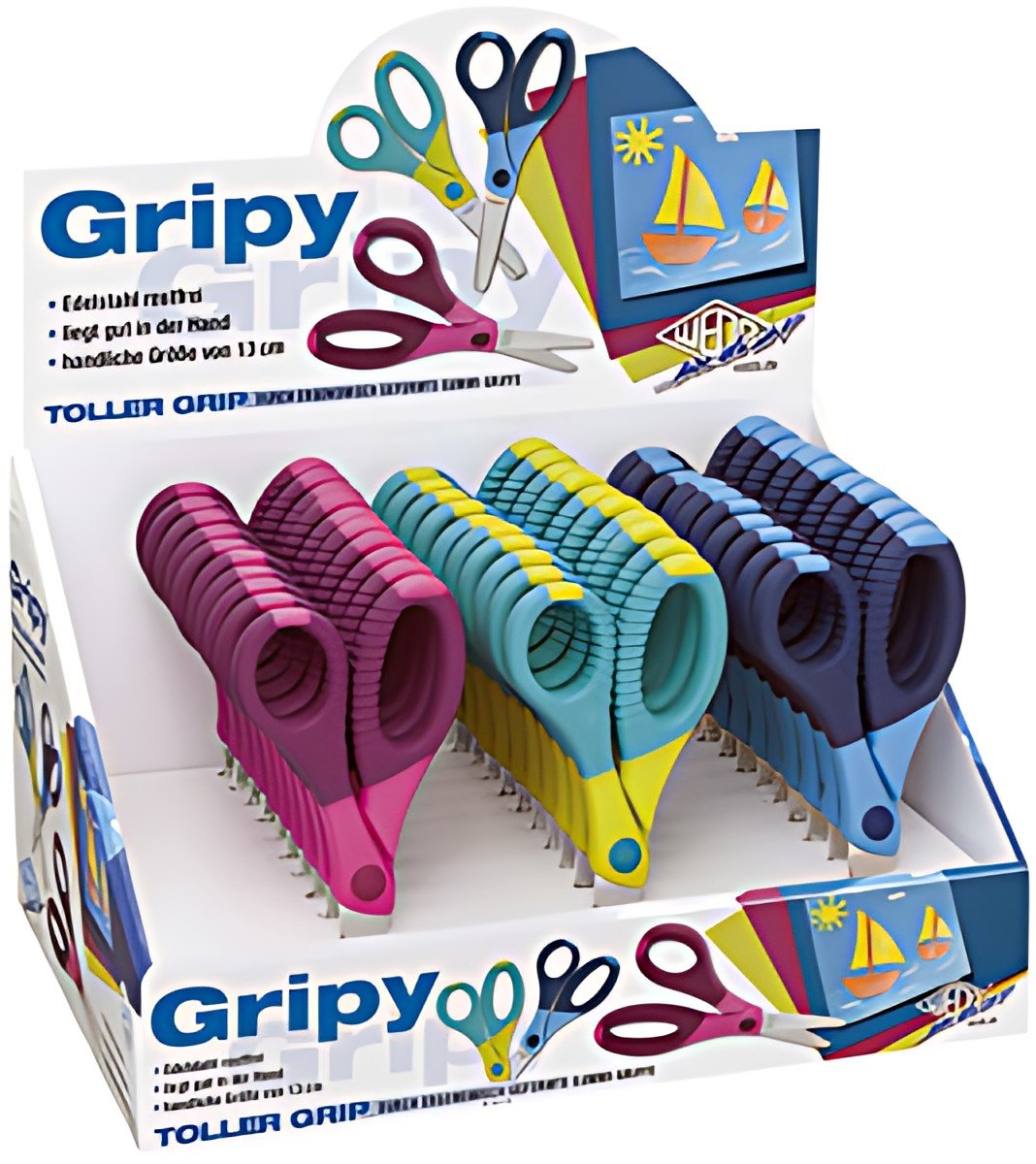WEDO Ciseaux de bricolage Gripy, rond, longueur: 130 mm