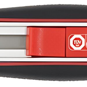 WEDO Cutter de sécurité Long Blade, lame: 18 mm, rouge/noir