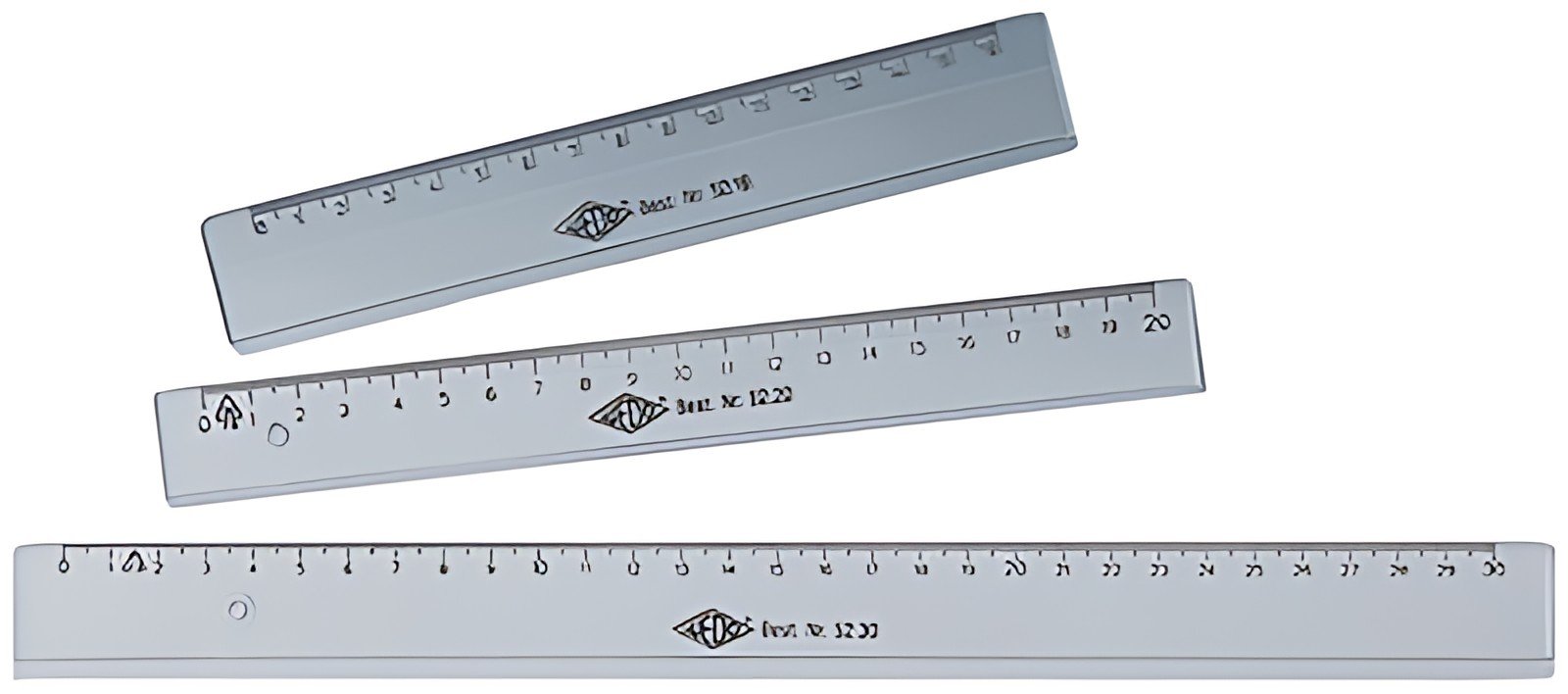WEDO Règle plate, 300 mm, en plastique, transparente