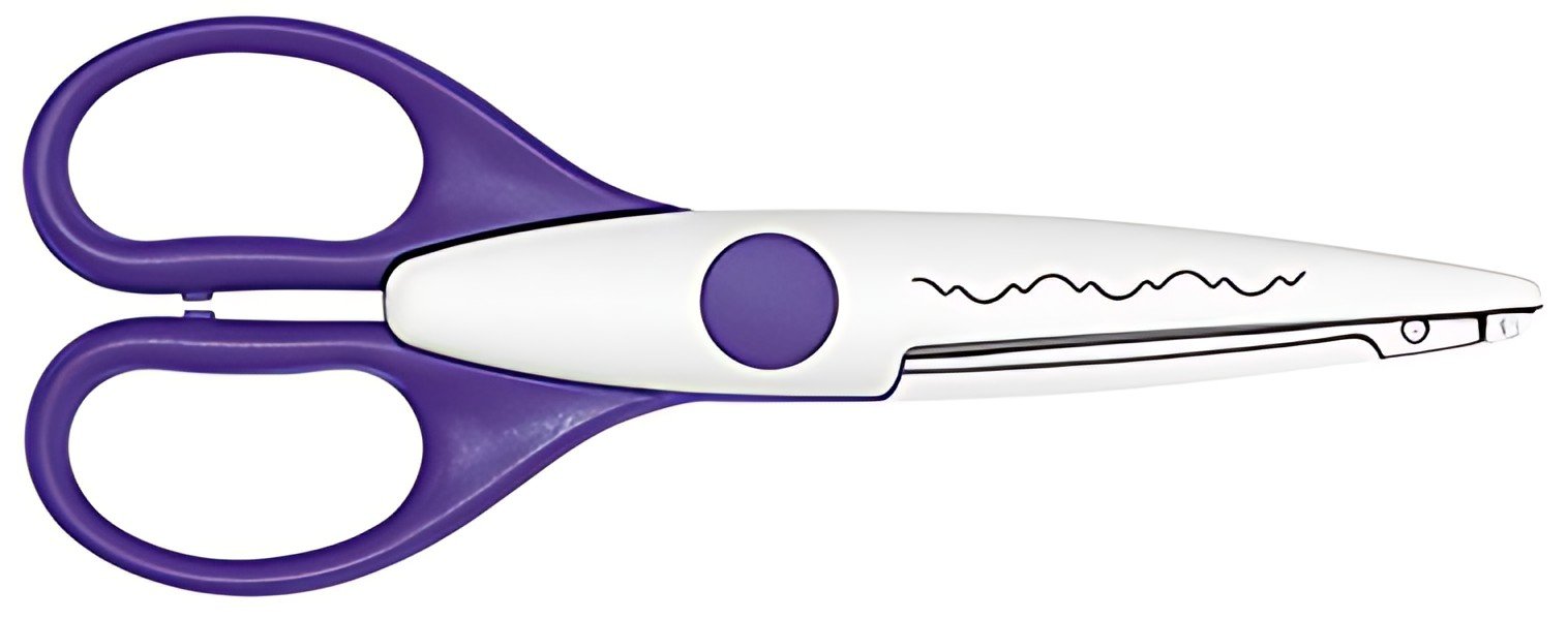 WEDO Ciseaux cranteurs, découpe baroque, violet