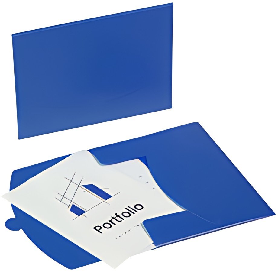 PAGNA Pochette à documents "Wallet", A4, PP, bleu