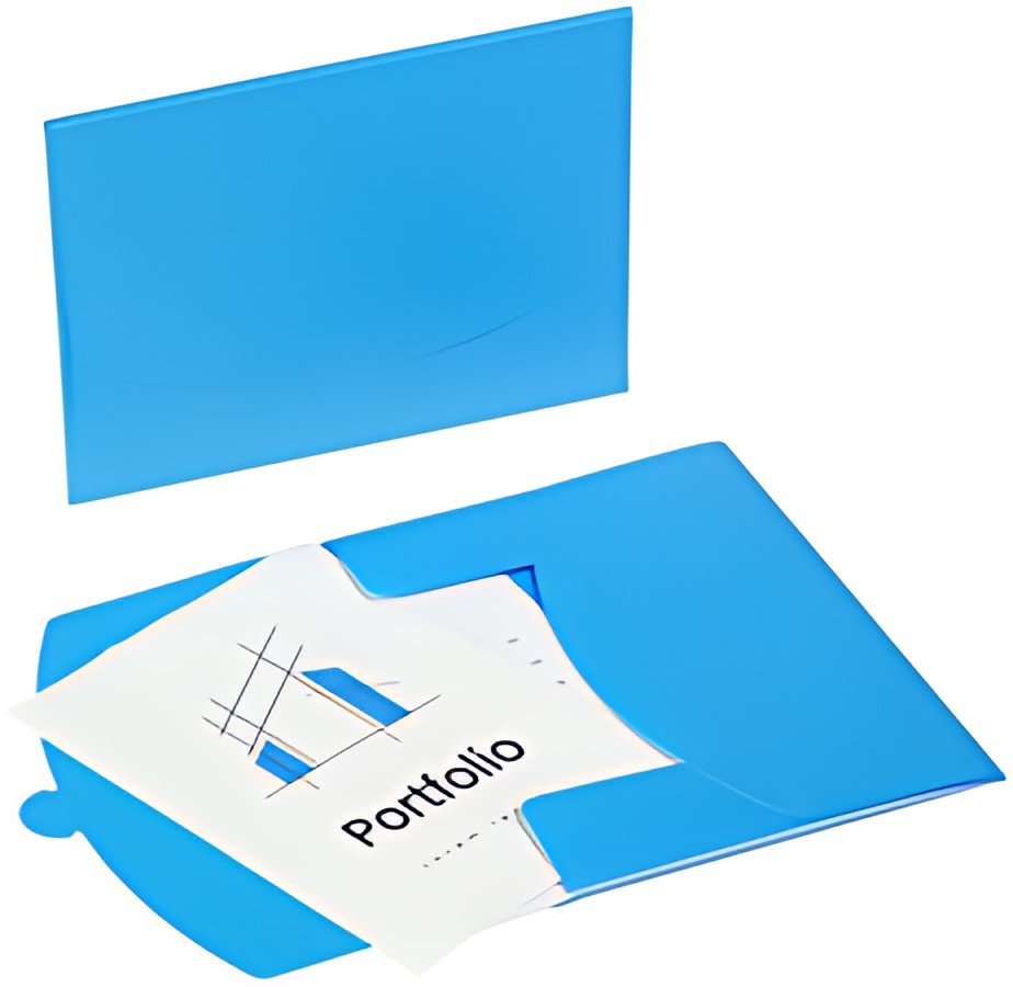 PAGNA Pochette à documents "Wallet", A4, PP, bleu clair