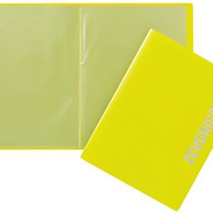 Dossier de certificat PAGNA, DIN A4, avec 10 pochettes, PP, vert citron