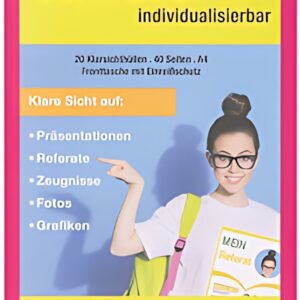 PAGNA Protège-documents de présentation "School" rose sombre