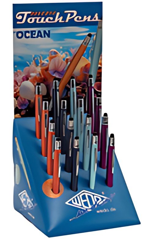 WEDO Stylet 2 en 1 mini "OCEAN", présentoir de 16