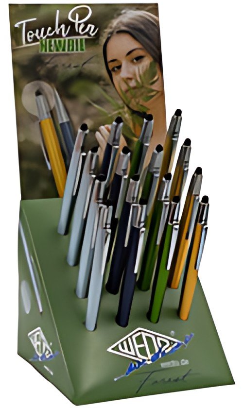 WEDO Stylet 2 en 1 "NEWBIE FOREST", présentoir de 16