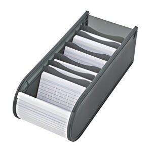 WEDO Fichier éducatif A8 paysage, 100 fiches, gris