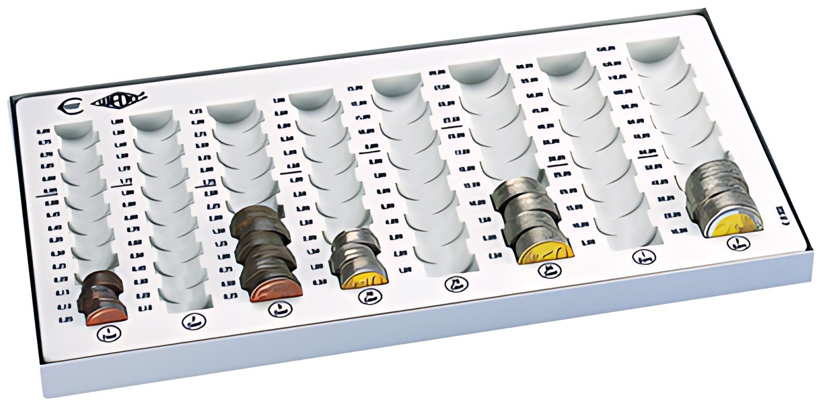 WEDO Monnayeur compact, capacité: 246,40 EUR, gris lumière