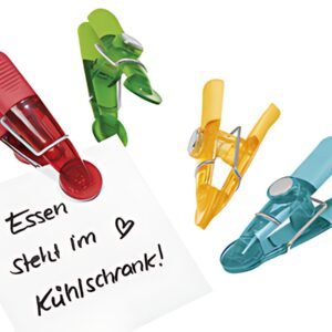 WEDO Aimants clip GLOSSY, kit de 4, assorti