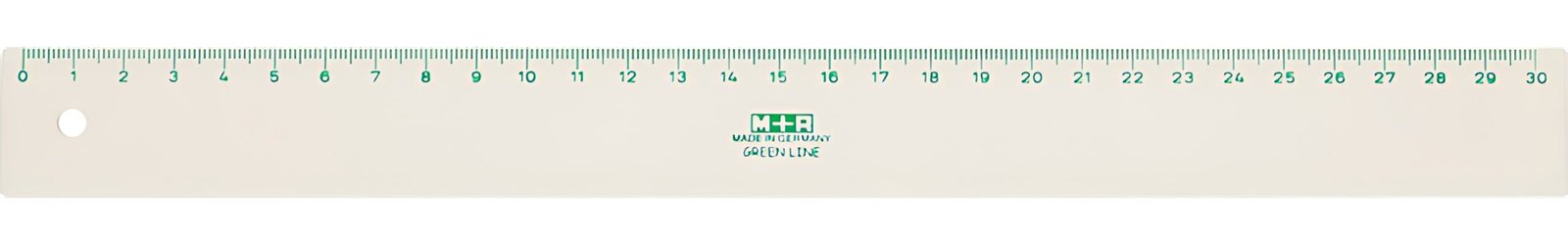 M+R Règle "Green Line", 300 mm, en matériau biologique