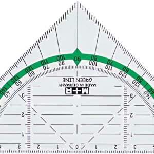 M+R Equerre géométrique "Green Line", hypoténuse: 160 mm