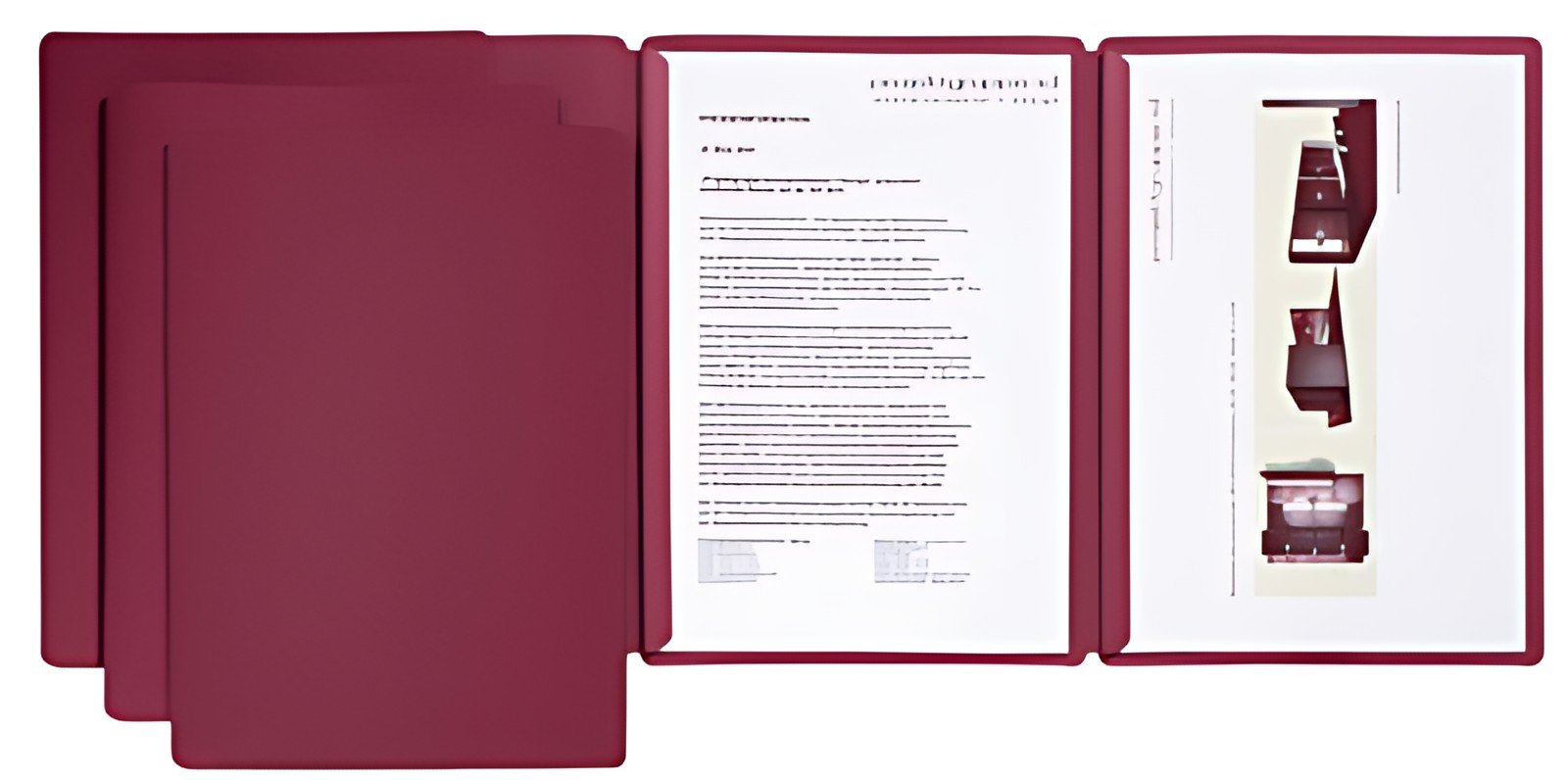 PAGNA chemise de présentation / candidature "Sprint", rouge